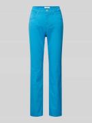 Brax Bootcut Jeans in unifarbenem Design Modell 'STYLE.CAROLA' in Blau...