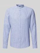 MCNEAL Tailored Fit Freizeithemd mit Streifenmuster in Royal, Größe L