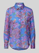 Christian Berg Woman Bluse mit Paisley-Muster in Royal, Größe 36