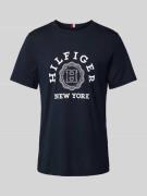 Tommy Hilfiger T-Shirt mit Label-Print Modell 'HILFIGER COIN' in Marin...