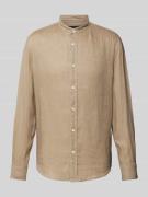 Drykorn Regular Fit Leinenhemd mit Stehkragen Modell 'TAROK' in Beige,...