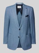 Carl Gross Leinensakko mit Brustleistentasche Modell 'Tebo' in Blau, G...