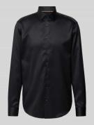 Jake*s Regular Fit Business-Hemd mit Kentkragen in Black, Größe 39/40