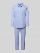 Polo Ralph Lauren Underwear Slim Fit Pyjama mit Brusttasche in Hellbla...