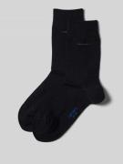 camano Socken im unifarbenen Design im 4er-Pack in Marine, Größe 39/42