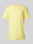 BOSS Orange T-Shirt mit Label-Detail in Gelb, Größe S