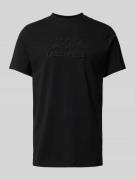 Karl Lagerfeld T-Shirt mit Label-Schriftzug in Black, Größe S
