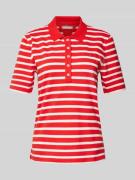 Tommy Hilfiger Poloshirt mit Streifenmuster in Rot, Größe S