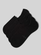 camano Füßlinge im unifarbenen Design im 2er-Pack in Black, Größe 39/4...