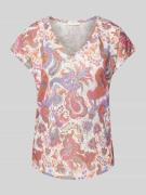 Christian Berg Woman T-Shirt mit Paisley-Muster in Offwhite, Größe 40