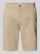 Blend Regular Fit Shorts mit Strukturmuster in Beige, Größe S