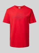 Gant T-Shirt mit Label-Print in Rot, Größe S