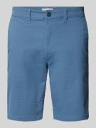 Blend Regular Fit Shorts mit Strukturmuster in Blau, Größe S