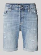 Jack & Jones Jeansshorts im Destroyed-Look Modell 'BLAIR' in Hellblau,...