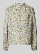 Marc O'Polo Denim Bluse mit floralem Muster in Lila, Größe S