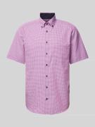 Eterna Comfort Fit Business-Hemd mit Vichy-Karo in Pink, Größe 40