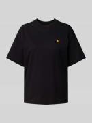 Carhartt Work In Progress T-Shirt mit Logo-Stitching in Black, Größe L