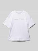 Jack & Jones T-Shirt mit Label-Print Modell 'ESTAR' in Weiss, Größe 14...