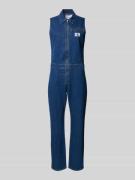 Calvin Klein Jeans Jumpsuit mit Umlegekragen in Jeansblau, Größe XS