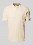 SELECTED HOMME Poloshirt mit kurzer Knopfleiste Modell 'JADEN' in Sand...