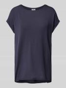 Vero Moda T-Shirt aus Lyocell-Elasthan-Mix Modell 'AVA' in Marine, Grö...