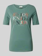 s.Oliver RED LABEL T-Shirt mit Label-Prints Modell 'ENJOY' in Bottle, ...