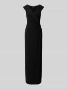 Lauren Ralph Lauren Abendkleid mit Knotendetail Modell 'LEONIDAS' in B...