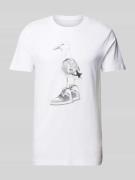 Mister Tee T-Shirt mit Motiv-Print Modell 'Seagull Sneaker' in Weiss, ...