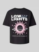 Low Lights Studios Relaxed Fit T-Shirt mit Motiv-Print Modell 'Galaxy'...