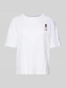 Rich & Royal T-Shirt mit Motiv-Print in Weiss, Größe XS