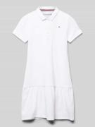 Tommy Hilfiger Teens Kleid mit Logo-Stitching Modell 'ESSENTIAL' in We...