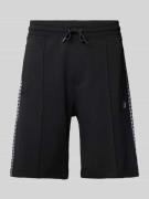 HUGO Shorts mit Label-Patch Modell 'Desort' in Black, Größe S