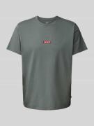 Levi's® T-Shirt mit Label-Patch in Petrol, Größe XS