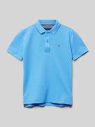 Tommy Hilfiger Kids Poloshirt mit Logo-Stitching in Blau, Größe 92