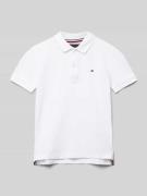 Tommy Hilfiger Kids Poloshirt mit Logo-Stitching in Weiss, Größe 92