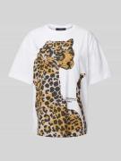 Weekend Max Mara T-Shirt mit Allover-Print Modell 'VITERBO' in Weiss, ...