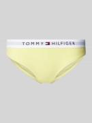 TOMMY HILFIGER Slip in unifarbenem Design mit elastischem Bund in Gelb...