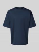 JAKE*S STUDIO MEN T-Shirt mit Rundhalsausschnitt in Marine, Größe S