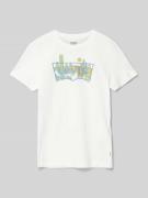 Levi’s® Kids T-Shirt mit Logo-Print in Offwhite, Größe 140