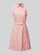 Polo Ralph Lauren Knielanges Kleid mit Knopfleiste in Rose, Größe 34