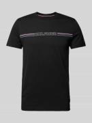 Tommy Hilfiger T-Shirt mit Label-Print in Black, Größe S