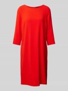Windsor Knielanges Kleid in unifarbenem Design mit 3/4-Arm in Rot, Grö...