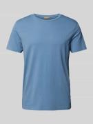 camel active T-Shirt mit Label-Stitching in Hellblau, Größe L