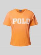 Polo Ralph Lauren T-Shirt mit Label-Print in Orange, Größe XS