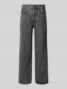 Gina Tricot Baggy Fit Jeans im 5-Pocket-Design in Mittelgrau, Größe 34