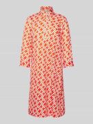 Christian Berg Woman Knielanges Kleid mit Stehkragen in Rot, Größe 36