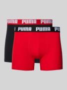 Puma Trunks mit Label-Detail im 2er-Pack in Rot, Größe S