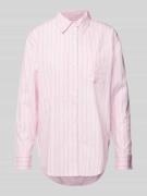Lauren Ralph Lauren Hemdbluse aus gewachster Baumwolle mit Streifenmus...