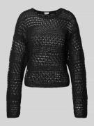 Noisy May Strickpullover mit Rundhalsausschnitt Modell 'LAIKA' in Blac...