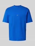 Hugo Blue T-Shirt mit Label-Patch Modell 'Nieros' in Blau, Größe M